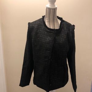 NWT Attitude Unknown Black Tweed Jacket
